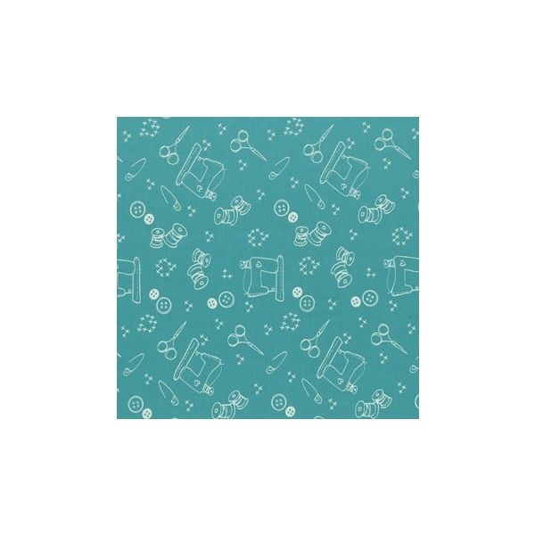 TISSU FROU-FROU I Love Couture Ustensile Turquoise foncé 2905-0-111 petite image