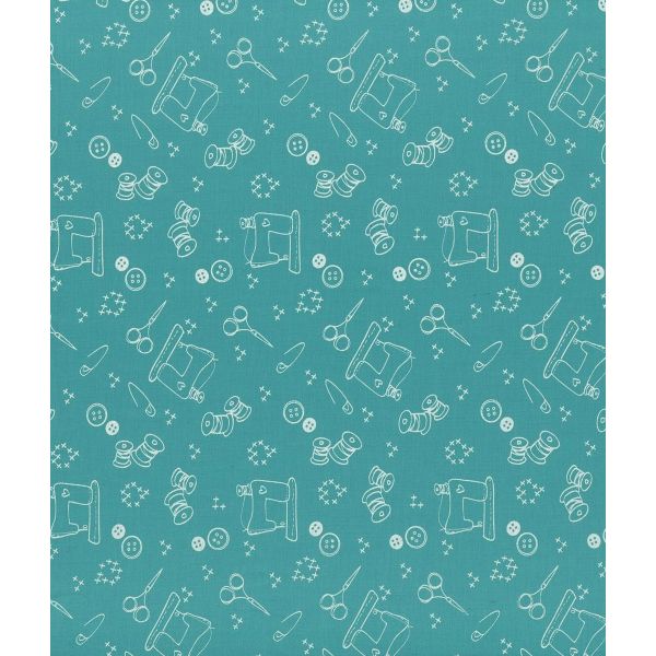 TISSU FROU-FROU I Love Couture Ustensile Turquoise foncé 2905-0-111 image
