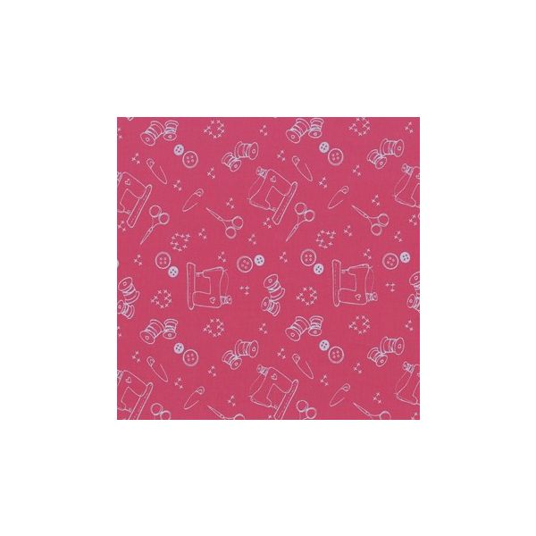 TISSU FROU-FROU I Love Couture Ustensile Fushia 2905-0-118 petite image