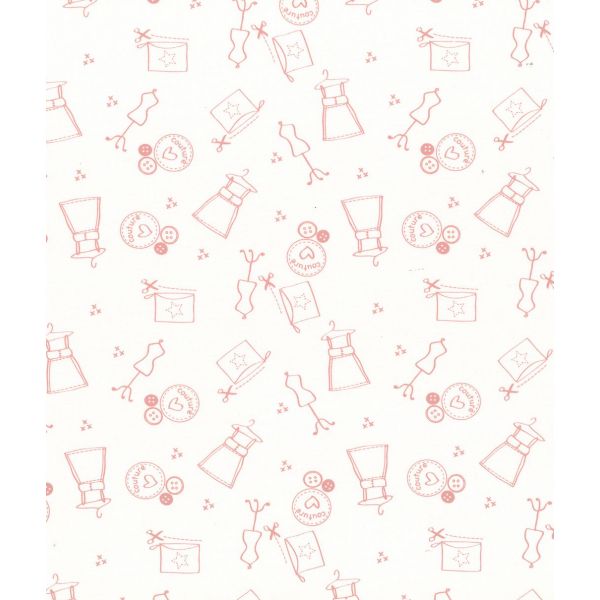 TISSU FROU-FROU I Love Couture Atelier Saumon 2905-0-209 image