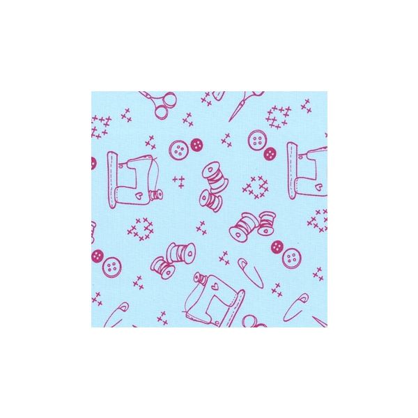 TISSU FROU-FROU I Love Couture Ustensile Bleu lagon 2905-0-211 petite image