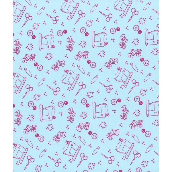 TISSU FROU-FROU I Love Couture Ustensile Bleu lagon 2905-0-211 image