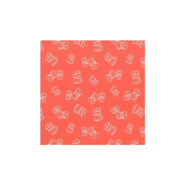 TISSU FROU-FROU I Love Couture Bobine Corail 2905-0-316 petite image