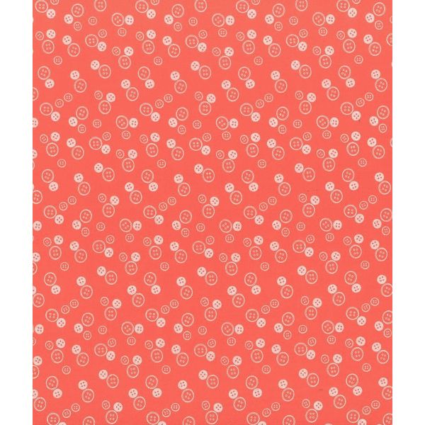 TISSU FROU-FROU I Love Couture Bouton Corail 2905-0-416 image
