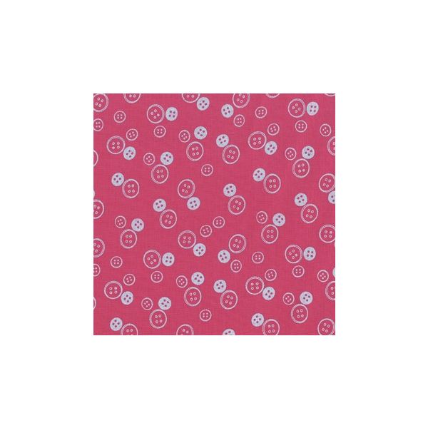 TISSU FROU-FROU I Love Couture Bouton Fushia 2905-0-418 petite image