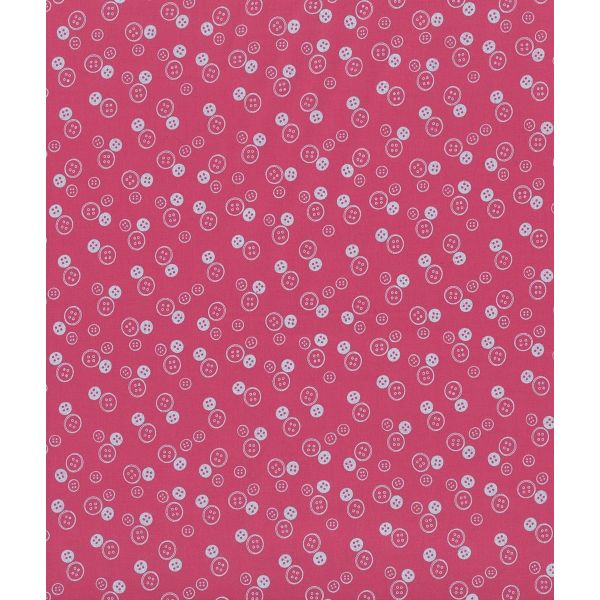 TISSU FROU-FROU I Love Couture Bouton Fushia 2905-0-418 image