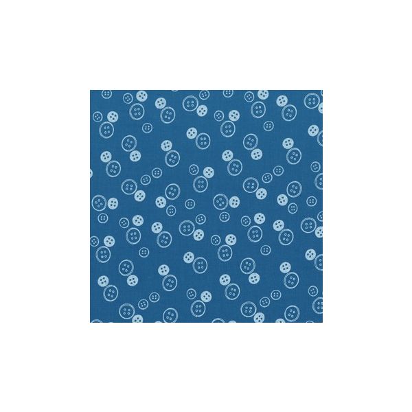 TISSU FROU-FROU I Love Couture Bouton Bleu roi 2905-0-427 petite image
