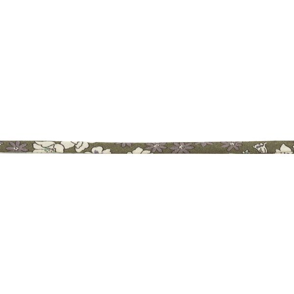 Frou-Frou Cordon Spaghetti Tissu Fleuri 7mm Gris 4051-9-2 image
