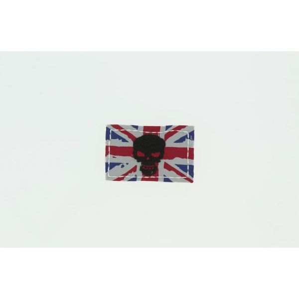 THERMOCOLLANT RECREATYS Collection Drapeaux Ecusson Tête de mort Angleterre Union Jack 3277-0-70 image