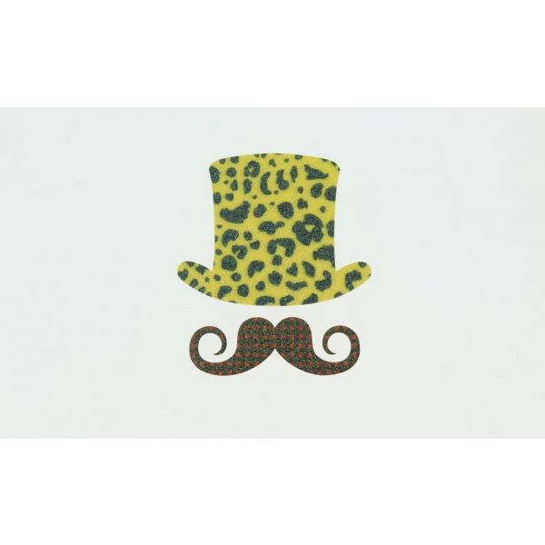 THERMOCOLLANT RECREATYS Collection Moustache Lunette Coeur 3191-2-70 image
