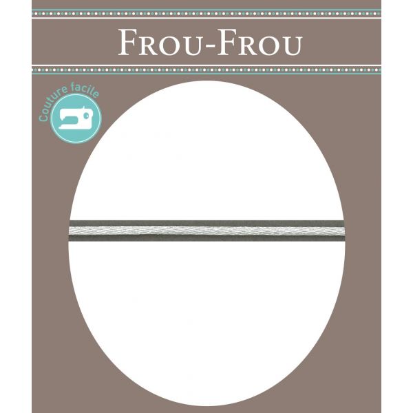 Frou-Frou Cordon Queue de souris 2mm Uni Blanc 4001-0-2 image