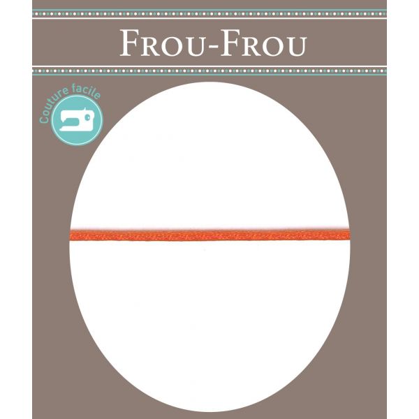 Frou-Frou Cordon Queue de souris 2mm Uni Corail 4001-0-56 image