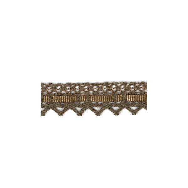 Dentelle entrelacée Gros Grain- Coton Frou-Frou 10mm Entrelacée Brun 4024-15-29 petite image