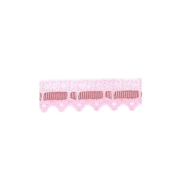 Dentelle entrelacée Gros Grain- Coton Frou-Frou 10mm Entrelacée Rose clair 4024-15-45 petite image