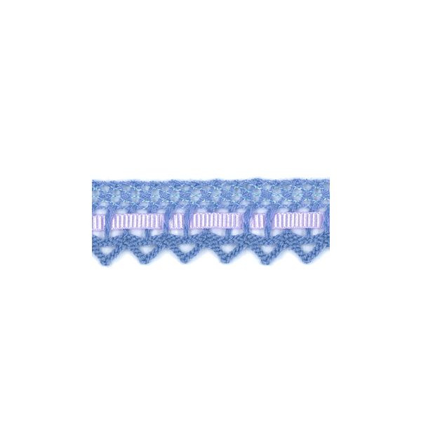 Dentelle entrelacée Gros Grain- Coton Frou-Frou 10mm Entrelacée Violette 4024-15-60 petite image