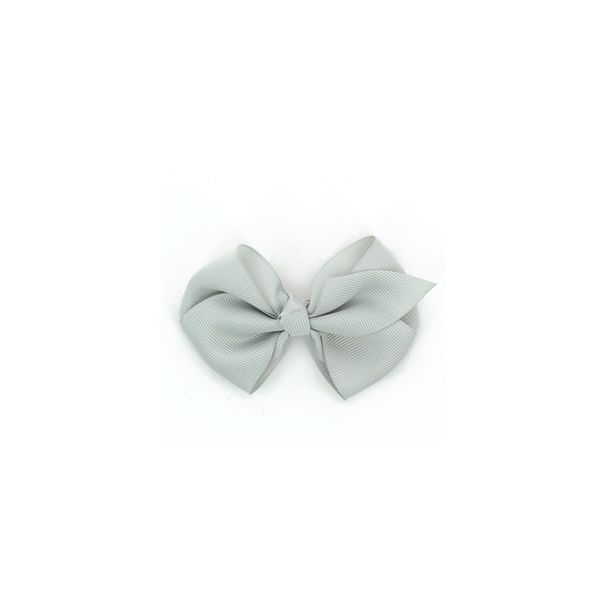 Nœud Barrette Uni Gris perle 4026-0-2 petite image