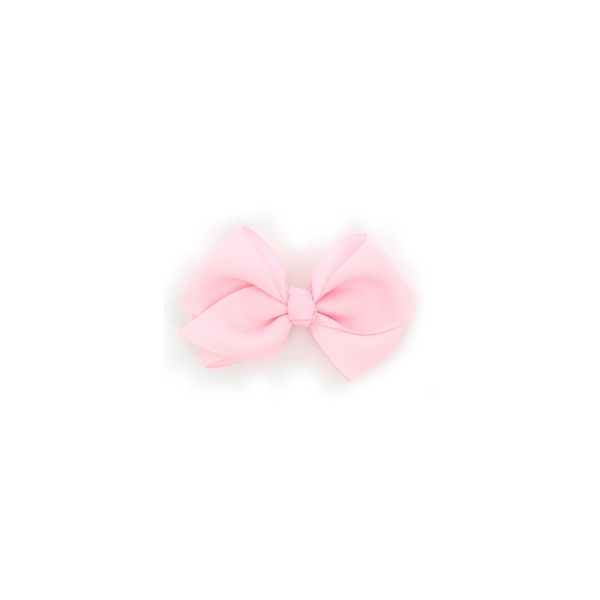 Nœud Barrette Uni Rose 4026-0-3 petite image