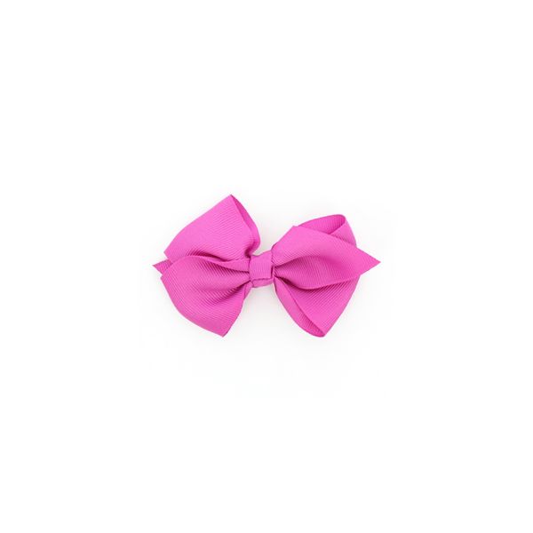 Nœud Barrette Uni Rose Camélia 4026-0-4 petite image