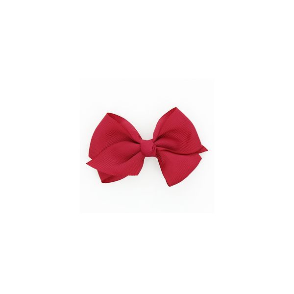 Nœud Barrette Uni Bordeaux glamour 4026-0-6 petite image