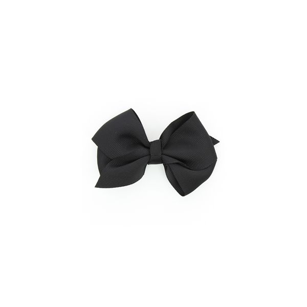 Nœud Barrette Uni Noir 4026-0-9 petite image