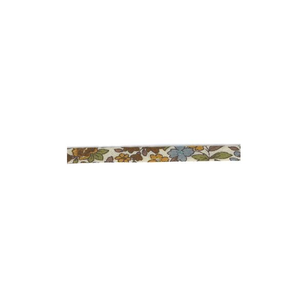 Frou-Frou Cordon Spaghetti Tissu Fleuri 7mm Moutarde 4051-9-17 petite image