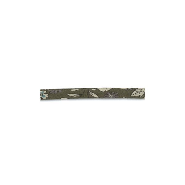 Frou-Frou Cordon Spaghetti Tissu Fleuri 7mm Kaki 4051-9-3 petite image