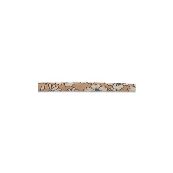 Frou-Frou Cordon Spaghetti Tissu Fleuri 7mm Saumon 4051-9-4 petite image