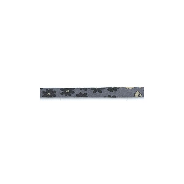 Frou-Frou Cordon Spaghetti Tissu Fleuri 7mm Myrtille 4051-9-6 petite image