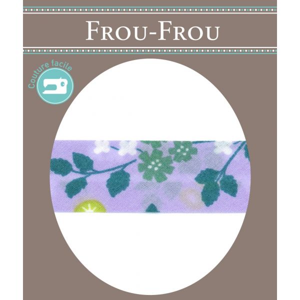 Biais Les Oiseaux 20mm Frou-Frou Violet 4053-20-114 image