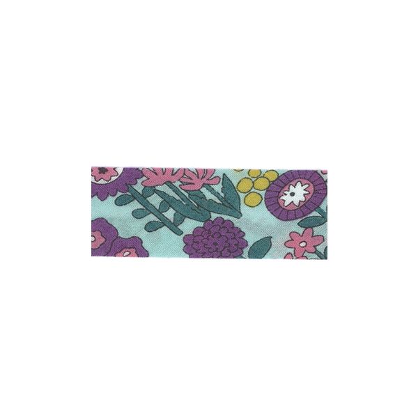 Biais Les OIseaux Fleuris 20mm Frou-Frou Vert menthe 4053-20-221 petite image