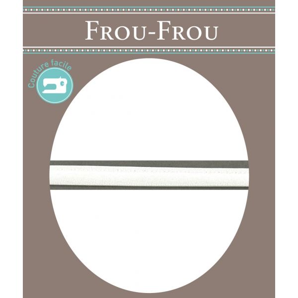Frou-Frou Cordon Spaghetti Satin 7mm Soyeux Blanc 4072-7-2 image
