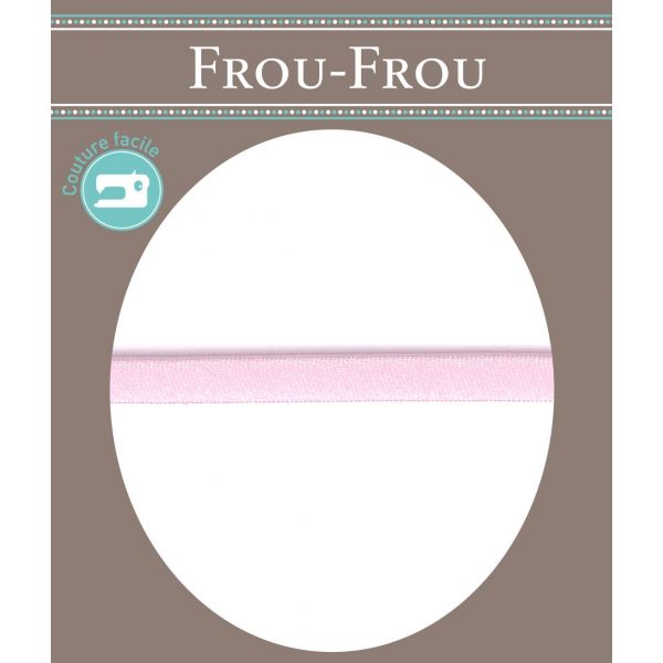 Frou-Frou Cordon Spaghetti Satin 7mm Soyeux Rose clair 4072-7-42 image