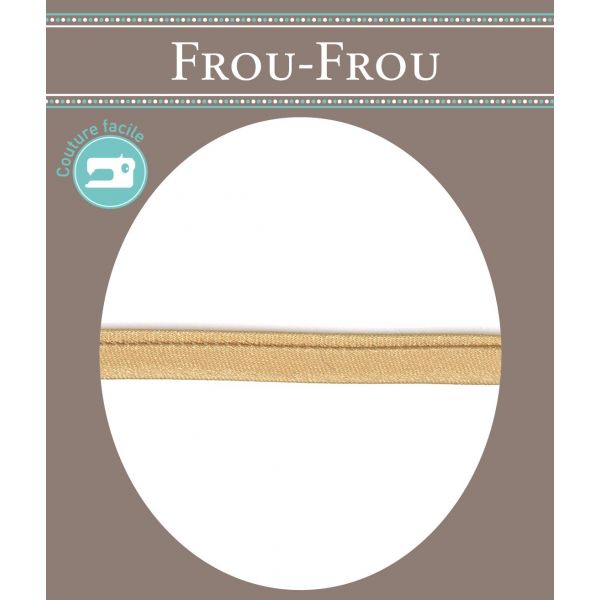 Frou-Frou Cordon Spaghetti Satin 7mm Soyeux Moutarde 4072-7-43 image