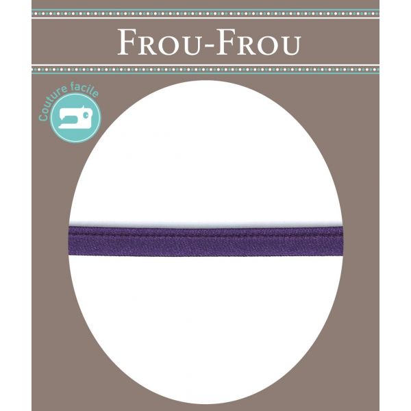 Frou-Frou Cordon Spaghetti Satin 7mm Soyeux Améthyste 4072-7-47 image