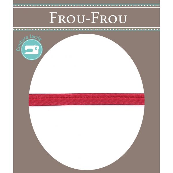 Frou-Frou Cordon Spaghetti Satin 7mm Soyeux Framboise 4072-7-61 image