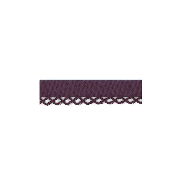 Biais Festonné Coton Uni 12mm Frou-Frou Violet foncé 4077-12-69 petite image