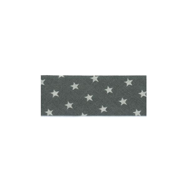 Biais Frou-Frou 20mmtissu ETOILES Myrtille 4090-20-104 petite image