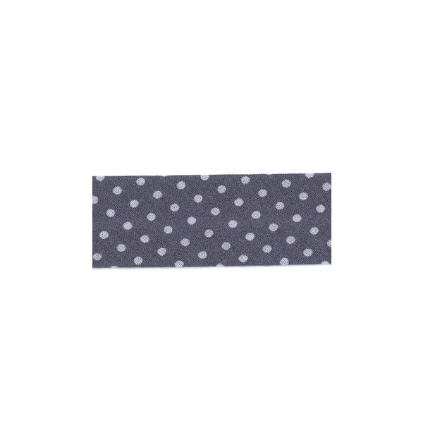 Biais Frou-Frou 20mmtissu Pois Myrtille 4090-20-204 petite image