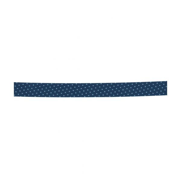 Biais Frou-Frou 20mmtissu Pois Bleu foncé 4090-20-210 image