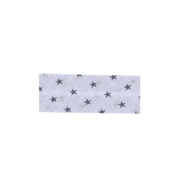 Biais Frou-Frou 20mmtissu Etoiles Lilas 4090-20-304 petite image