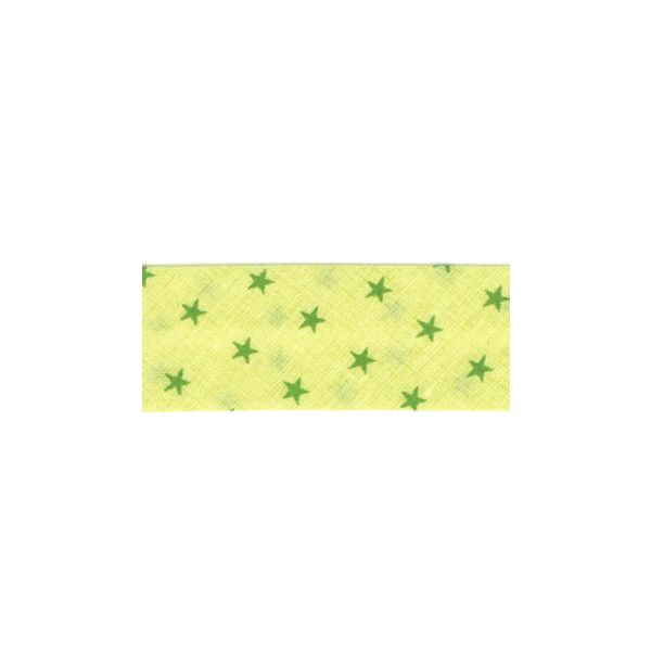 Biais Frou-Frou 20mmtissu Etoiles Vert Aniss 4090-20-312 petite image