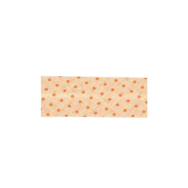 Biais Frou-Frou 20mmtissu Pois Saumon 4090-20-409 petite image