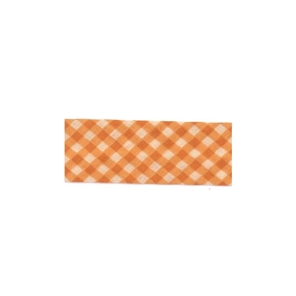 Biais Frou-Frou 20mmtissu Vichy Orange 4090-20-509 petite image