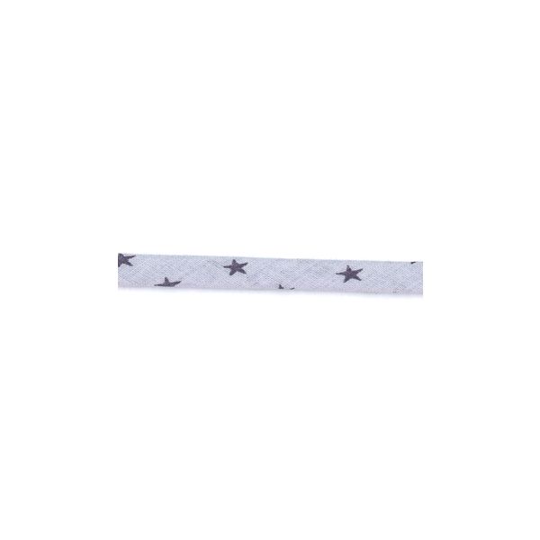 Frou-Frou Cordon Spaghetti 7mm tissu Etoiles Myrtille 4091-7-304 petite image