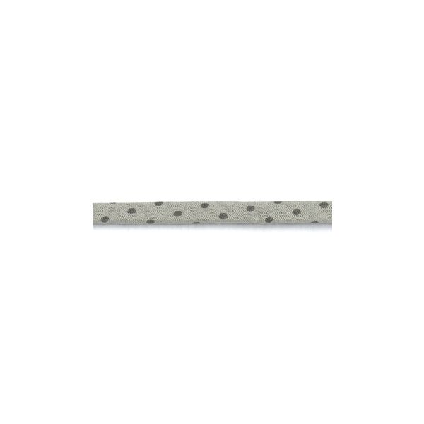 Frou-Frou Cordon Spaghetti 7mm tissu Pois Beige clair 4091-7-401 petite image