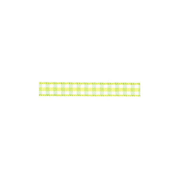 Ruban Tissé Frou-Frou 6mm Vichy Vert Aniss 4125-6-20 petite image