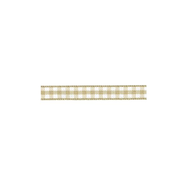 Ruban Tissé Frou-Frou 6mm Vichy Beige 4125-6-32 petite image