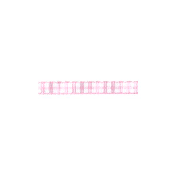 Ruban Tissé Frou-Frou 6mm Vichy Rose clair 4125-6-42 petite image