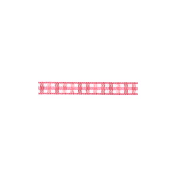 Ruban Tissé Frou-Frou 6mm Vichy Rose 4125-6-45 petite image