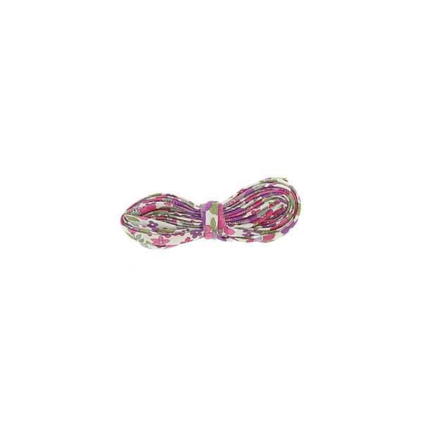 Frou-Frou Cordon spaghetti 7mmx2m tissu Fleuri Violet clair 4214-0-11 petite image